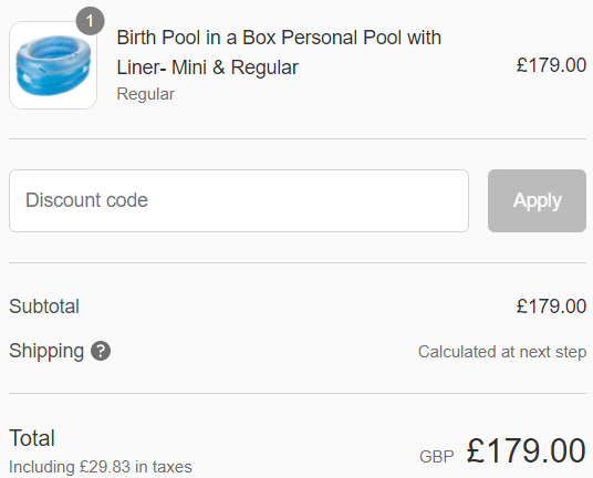 How To Use Birth Pool In A Box Discount Code 1