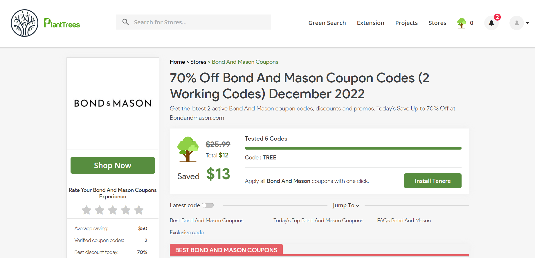 How To Use Bond And Mason Discount Code 2