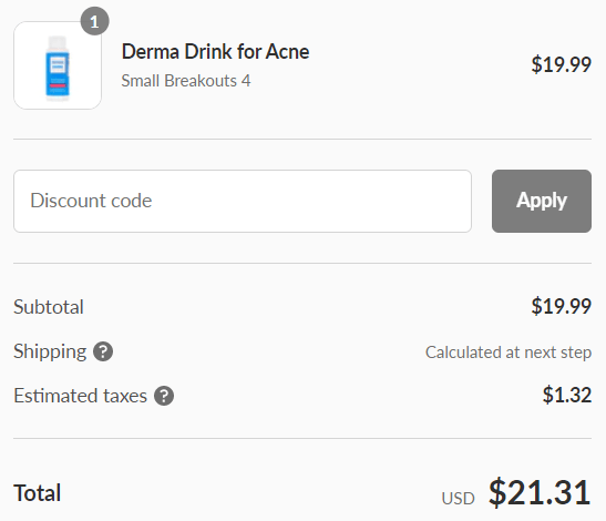 How To Use Derma Drink Discount Code 1