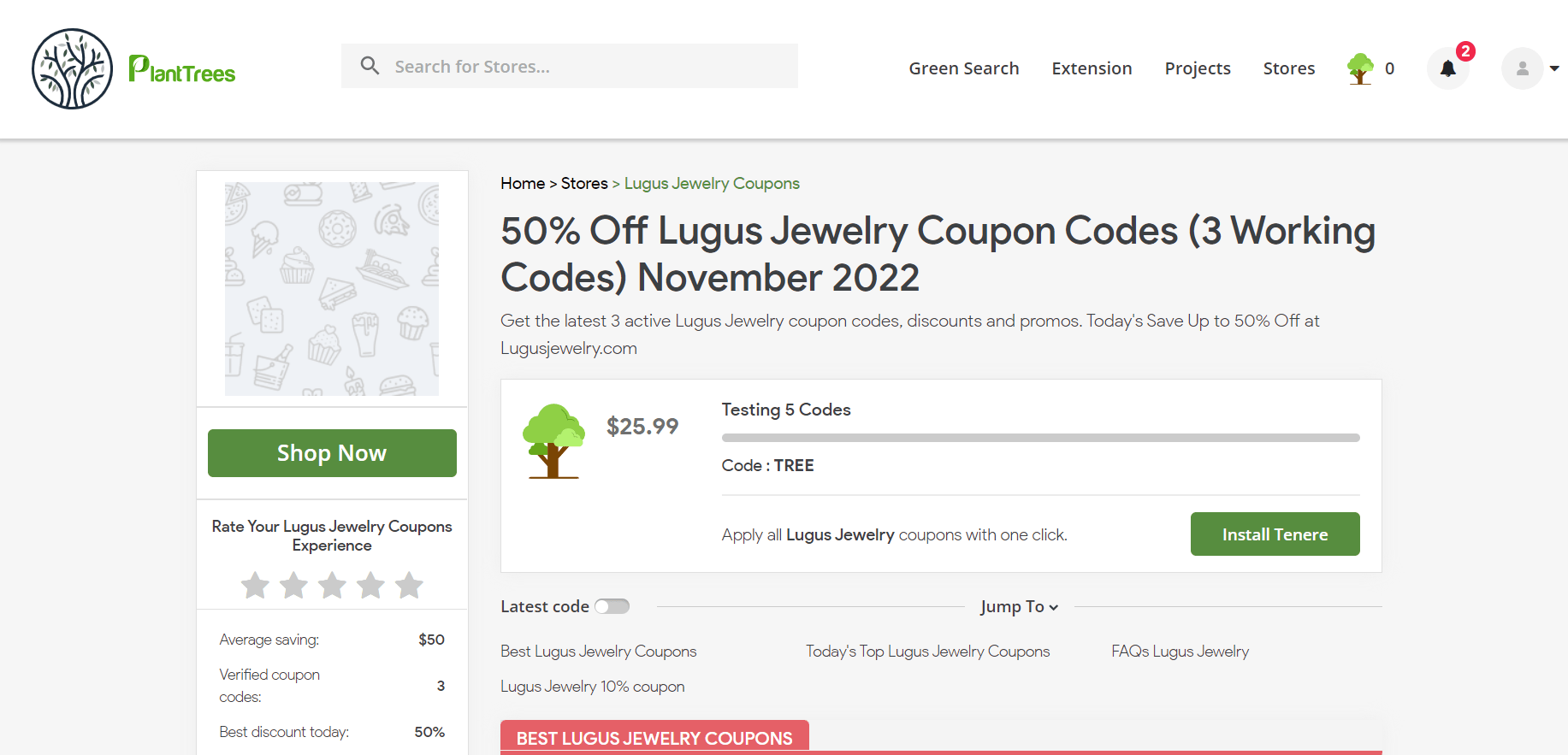 How to use Lugus Jewelry coupon 2