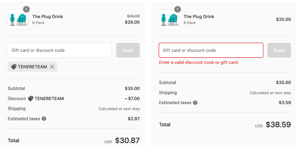 How to use The Plug Drink coupons