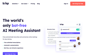 Krisp AI Meeting Assistant