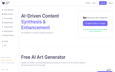 Neural.love Art Generator